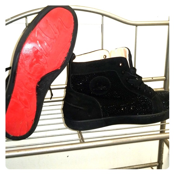 Christian Louboutin Louis Flat Suede Sneakers - Picture 1 of 4